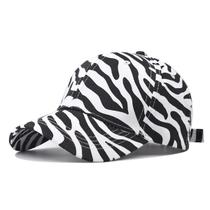 Boné de beisebol, chapéu Zebras Patterns Anime Snapback, unissex