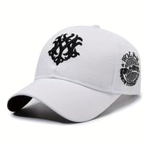 Boné de Beisebol com Bordado de Letra, Unissex, Perfeito para Lazer ao Ar Livre - Boné de Beisebol com Bordado de Letra, Unissex, Perfeito para Lazer ao Ar Livre -