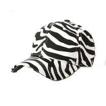 Boné de beisebol com estampa de zebra de leopardo para homens