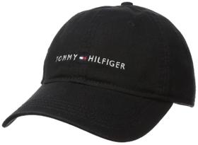 Boné de beisebol com logotipo Tommy Hilfiger para homens Tommy Black