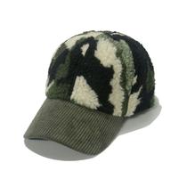 Boné de beisebol Corduroy & Sherpa com padrão de camuflagem unissex Boné de beisebol Corduroy & Sherpa com padrão de camuflagem unissex