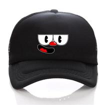 Boné de beisebol CupHeads Anime tamanho ajustável 56-58cm Boné de beisebol CupHeads Anime tamanho ajustável 56-58cm