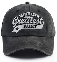Boné de beisebol Czantyyn World's Greatest Aunt preto Boné de beisebol Czantyyn World's Greatest Aunt preto