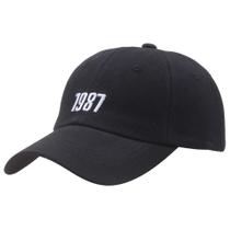 Boné de beisebol de algodão ajustável Trucker Classic 1987 bordado Boné de beisebol de algodão ajustável Trucker Classic 1987 bordado
