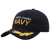 Boné de beisebol de algodão bordado liso, estilo naval Boné de beisebol de algodão bordado liso, estilo naval