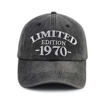 Boné de beisebol de algodão bordado vintage Dad Hat Limited 1970 Boné de beisebol de algodão bordado vintage Dad Hat Limited 1970