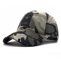 Boné de beisebol de algodão, estilo militar, chapéu de camuflagem