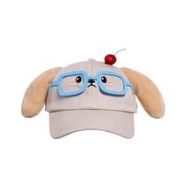 Boné de beisebol de algodão fofo com design de cachorro para cabeça 56-60 cm Boné de beisebol de algodão fofo com design de cachorro para cabeça 56-60 cm