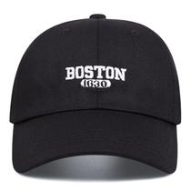 Boné de beisebol de algodão liso ajustável casual BOSTON 1630