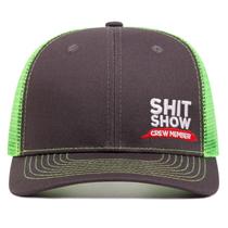 Boné de beisebol de algodão liso, chapéu Shit Show Crew Member bordado Boné de beisebol de algodão liso, chapéu Shit Show Crew Member bordado