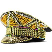 Boné de beisebol de algodão Trucker com strass dourado para adulto Boné de beisebol de algodão Trucker com strass dourado para adulto
