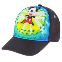 Boné de beisebol Disney Mickey Mouse para meninos 4-7 anos vermelho/azul