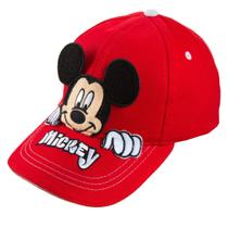 Boné de beisebol Disney Mickey Mouse Peak-A-Boo Age 4-7 - Vermelho