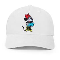 Boné de beisebol Disney Minnie Mouse branco para adultos Boné de beisebol Disney Minnie Mouse branco para adultos