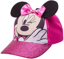 Boné de beisebol Disney Minnie Mouse Glitter Girls 2-4T rosa Boné de beisebol Disney Minnie Mouse Glitter Girls 2-4T rosa