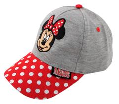 Boné de beisebol Disney Minnie Mouse vermelho/cinza para crianças de 4 a 7 anos Boné de beisebol Disney Minnie Mouse vermelho/cinza para crianças de 4 a 7 anos