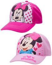 Boné de beisebol Disney Toddler Girls 4-7 anos Minnie Mouse rosa Boné de beisebol Disney Toddler Girls 4-7 anos Minnie Mouse rosa