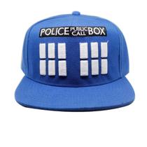 Boné de beisebol Doctor Who Public Calls Box unissex preto Boné de beisebol Doctor Who Public Calls Box unissex preto