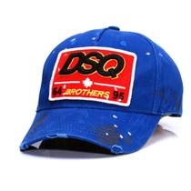 Boné de beisebol DSQ Sports Hat para homens e mulheres azul Boné de beisebol DSQ Sports Hat para homens e mulheres azul