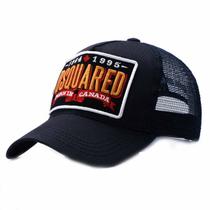 Boné de beisebol DSQUARED2 1995 para homens de tamanho ajustável preto
