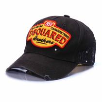 Boné de beisebol DSQUARED2 Denim para homens, tamanho ajustável