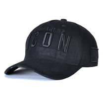 Boné de beisebol DSQUARED2 ICONS preto para homens