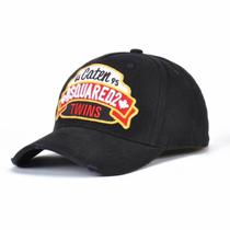 Boné de beisebol DSQUARED2 masculino, chapéu esportivo, anime, algodão, preto
