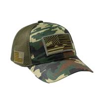 Boné De Beisebol Em Malha Com Camuflagem Da Bandeira Americana, Chapéu Versátil Para Proteção Solar Boné De Beisebol Em Malha Com Camuflagem Da Bandeira Americana, Chapéu Versátil Para Proteção Solar