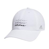 Boné de beisebol feminino adidas, chapéu de sábado branco/preto/cinza