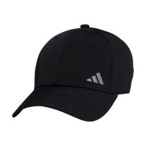 Boné de beisebol feminino adidas, sem encosto, com rabo de cavalo preto Boné de beisebol feminino adidas, sem encosto, com rabo de cavalo preto