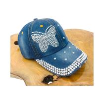 Boné de Beisebol Feminino Elegante com Detalhe de Borboleta - Ideal para Primavera/Outono Boné de Beisebol Feminino Elegante com Detalhe de Borboleta - Ideal para Primavera/Outono