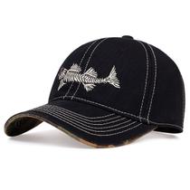 Boné de beisebol Fishbones Anime Snapback Hat algodão preto Boné de beisebol Fishbones Anime Snapback Hat algodão preto