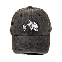 Boné de beisebol Fishs Bones Anime Snapback Hat para adultos