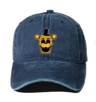 Boné de beisebol Five Night Bear para homens em jeans (56-61 cm)