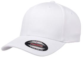 Boné de beisebol Flexfit Athletic branco tamanho L-XL