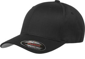 Boné de beisebol Flexfit Yupoong Athletic ajustado preto
