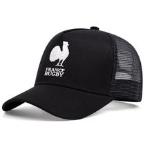 Boné de beisebol Frances Rugbys Anime Snapback Hat unissex preto
