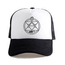 Boné de beisebol Fullmetals Alchemists Anime Hat para homens