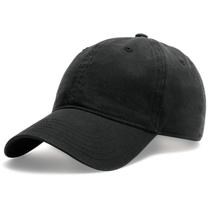 Boné de beisebol FURTALK Vintage Lavado Não Estruturado Preto