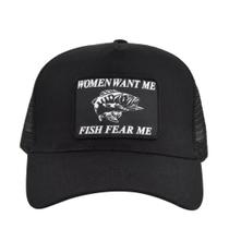 Boné de beisebol genérico Womens Wants Me Fishs Fears Me Anime