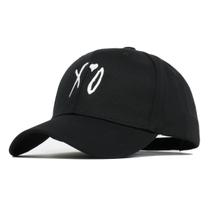 Boné de beisebol Hat xo Anime Snapback Cap Hip Hop Flat Black