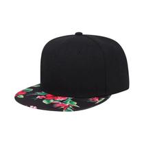 Boné de Beisebol Hip Hop com Flor Colorida - Snapback Masculino para Sol e Esportes