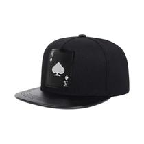 Boné De Beisebol Hip Hop Em Couro PU Com Bordado De Coração De Pêssego, Ajustável, Casual, Protetor