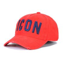 Boné de beisebol ICONS Red Hat para homens e mulheres - 57-59cm