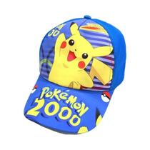 Boné De Beisebol Infantil De Algodão Com Malha Pokémon Charmander Ash Eevee Pikachu Para Esportes Ao