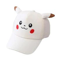Boné De Beisebol Infantil Pikachu Pokémon Com Tela, Viseira De Sol De Verão, Chapéu De Desenho