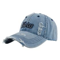 Boné de beisebol, jeans lavado, algodão, estilo moderno envelhecido Boné de beisebol, jeans lavado, algodão, estilo moderno envelhecido