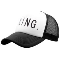 Boné de beisebol KING Cotton Trucker com letra impressa Boné de beisebol KING Cotton Trucker com letra impressa