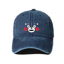 Boné de beisebol Kumamons Anime Snapback Denim 56-61cm