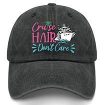 Boné de beisebol lavado vintage Hat Cruise Hair Dont Care masculino